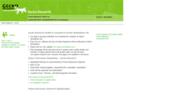 Desktop Screenshot of gecko-research.com